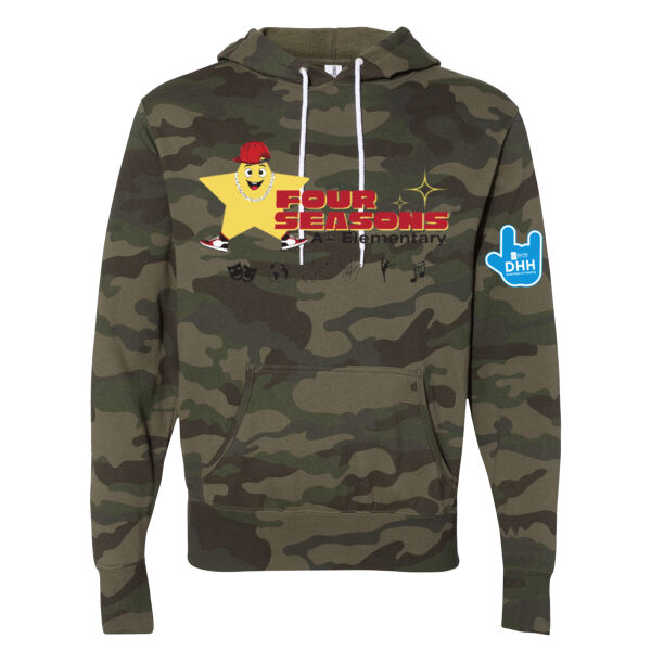 Independent Trading Co. - Unisex Lightweight Hooded Sweatshirt - Printed Logos  Thumbnail