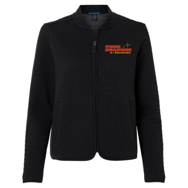 Devon & Jones - Women's Berkeley Textured Full-Zip Jacket - Embroidered Logo Thumbnail