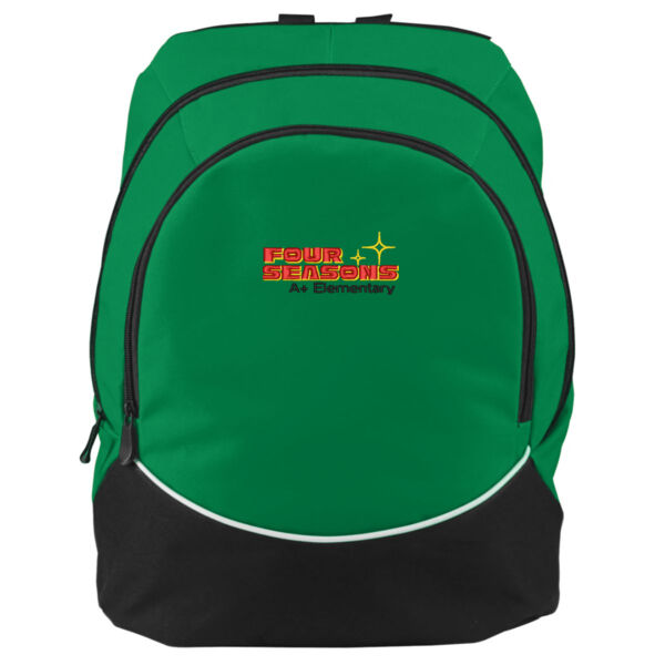 Augusta Sportswear - Large Tri-Color Backpack - Embroidered Logo Thumbnail