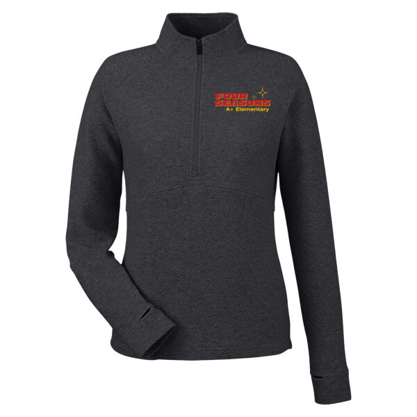 North End - Women's Spirit Textured Hooded Pullover - Embroidered Logo Thumbnail