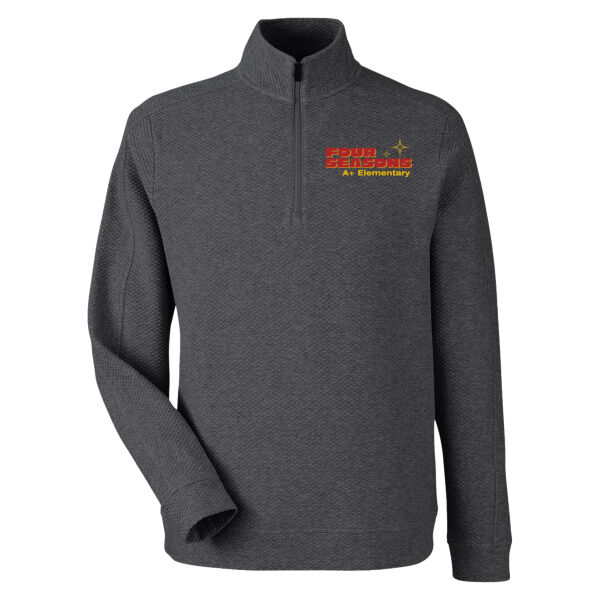 North End - Men's Spirit Textured Hooded Pullover - Embroidered Logo Thumbnail
