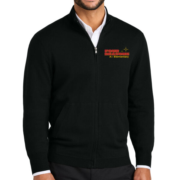 Port Authority - Easy Care Full-Zip Sweater - Embroidered Logo Thumbnail