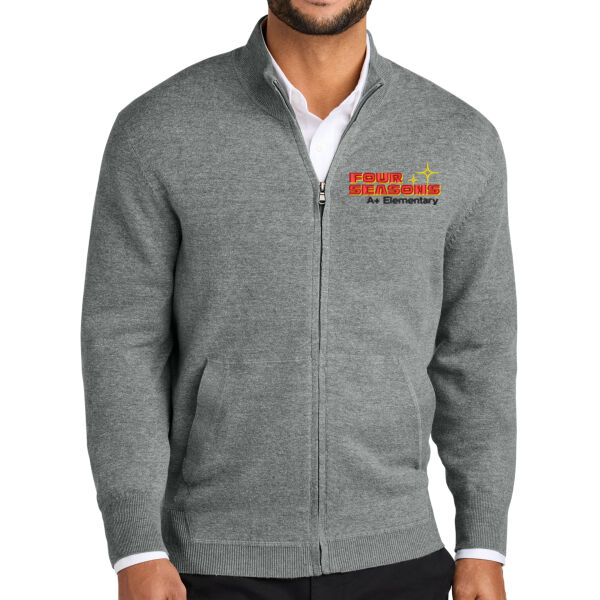 Port Authority - Easy Care Full-Zip Sweater - Embroidered Logo Thumbnail