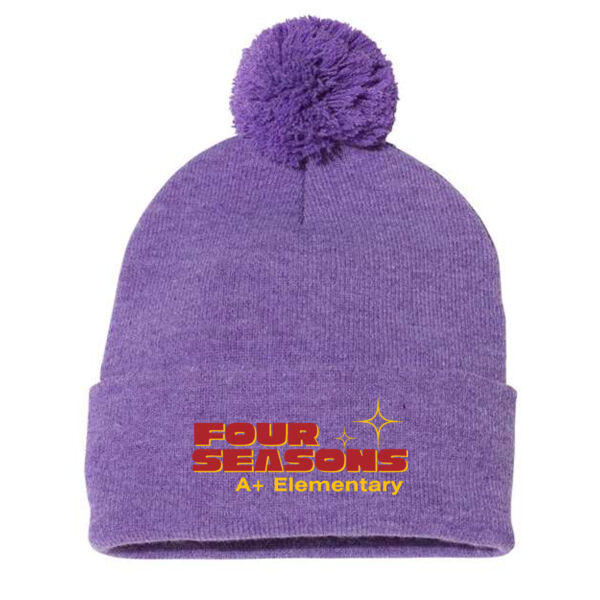 Sportsman - 12" Pom-Pom Cuffed Beanie - Embroidered Logo Thumbnail