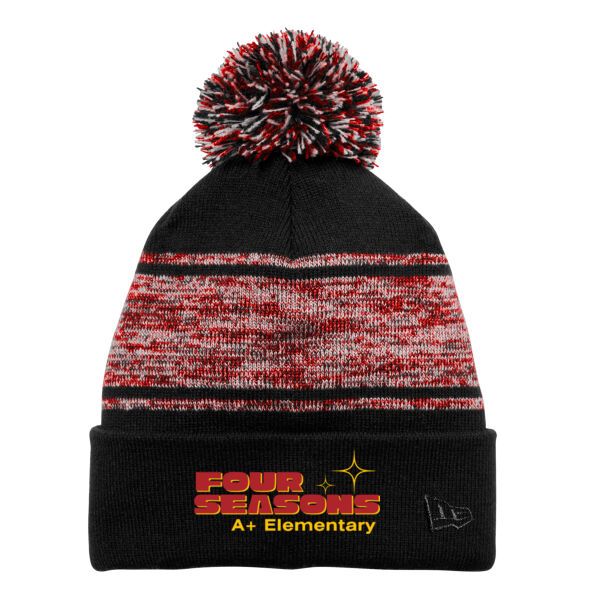 New Era - Knit Chilled Pom Beanie - Embroidered Logo Thumbnail
