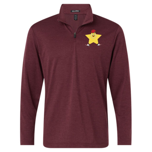 AllPro - Men's Pro-Lock Performance Mélange Quarter-Zip Pullover - Printed Logo Thumbnail