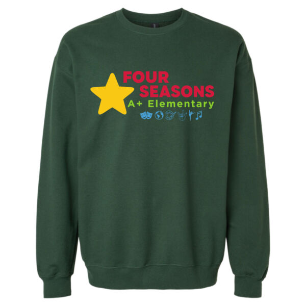 Gildan - Unisex Softstyle® Midweight Crewneck Sweatshirt - Printed Logos Thumbnail