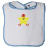 Infant Contrast Trim Terry Bib Thumbnail